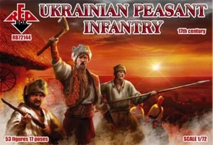 REDBOX 1:72 RB72144 17th CENTURY UKRAINIAN PEASANT INFANTRY (53 FIGURES) - Picture 1 of 2