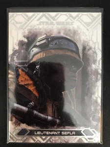 2017 Topps Star Wars Masterwork #33 Teniente Sefla - Imagen 1 de 1