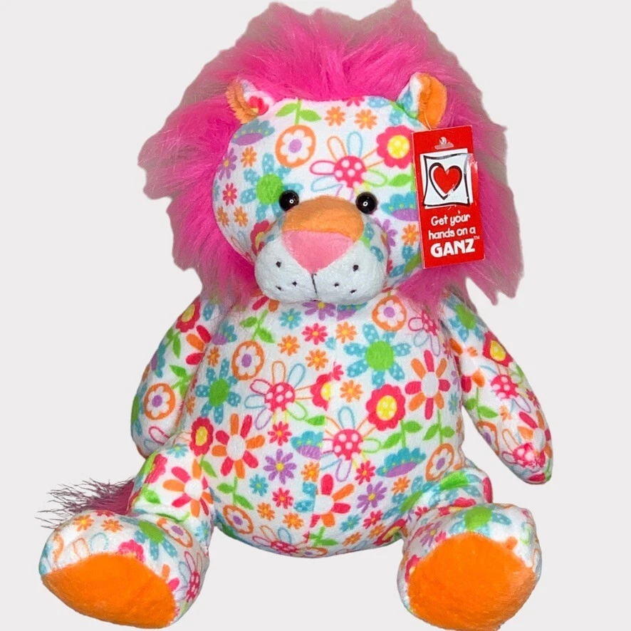 Ganz Peluche FLORAL CUTIE LION Hippie Flores Boho Lovey Seguridad Bebé Juguete #H12155 Foto 1 de 3