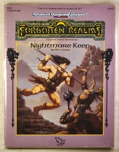 TSR Forgotten Realms Nightmare Keep Advanced D&D Rick Swan komplett, mit Karte. - Bild 1 von 7