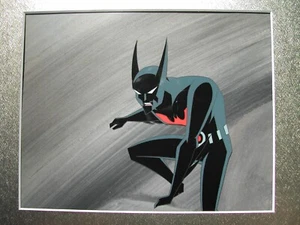 ORIGINAL BATMAN BEYOND ANIMATION PRODUCTION CEL WITH BACKGROUND & DRAWING - Picture 1 of 4
