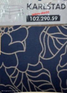 Ikea Karlstad Bezug blau-beige * Bladåker * Hocker * 102.290.59 * Neu / OVP * - Bild 1 von 1