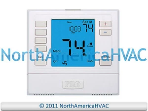 Pro1 T755 Digital  5/1/1 Day Programmable HP Thermostat 3H/2C 3 Heat 2 Cool - Picture 1 of 1
