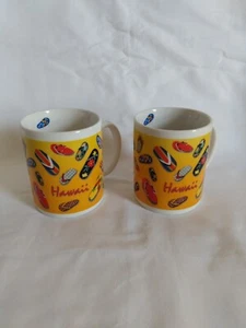 Coffee mugs, Hawaii, flip flop design - Picture 1 of 7