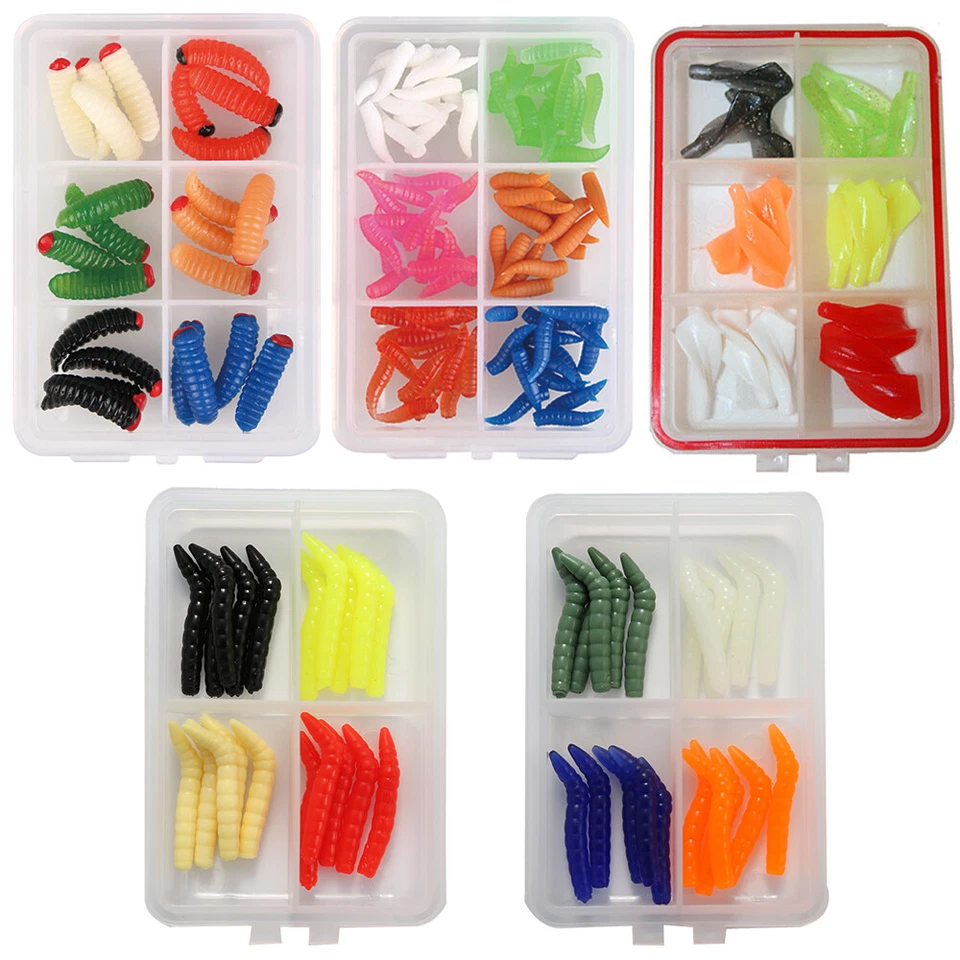 PALADIN FORELLEN GUMMIKÖDERSET, GUMMI BIENENMADEN, MADEN, FORELLEN-SPIRAL, TROUT - Bild 1 von 1