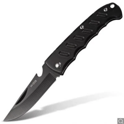 Pocket NoLock Knife Folding Black Camping Hiking Survival Knives Fishing Camping - image 1 of 4