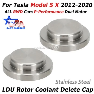 For Tesla Model S X LDU Rotor Coolant Delete Cap ALL RWD P-Performance 2012-2020 Foto 1 de 4