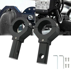 2X LED Arbeitsscheinwerfer Klemmen 360° Halter Rohrhalter Halterung Auto Offroad - Picture 1 of 10