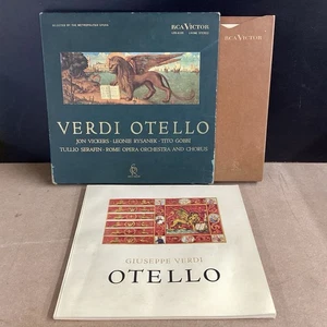 VERDI OTELLO 3 lp album vinyl record BOX set LDS-6155 Soria Series Vickers Rome - Foto 1 di 7