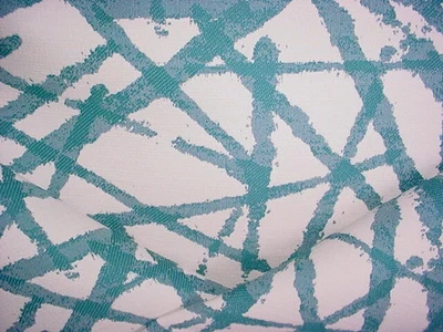 2-3/4Y KRAVET 34584 STROBELITE VERDE AZULADO ABSTRACTO PAJAR JACQUARD TELA DE TAPICERÍA Foto 1 de 4