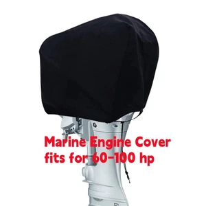 Nuevo Barco Fueraborda Completo Motor Almacenamiento Impermeable Cubierta de Lona para 60-100HP - Imagen 1 de 7