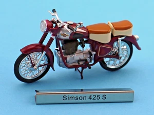 Atlas Motorrad Simson 425 S 1:24 OVP - Picture 1 of 4