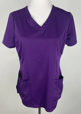 Blusa Médica Healing Hands HH Works S/S 'Monica' (Poliéster/Spandex) - M, Púrpura Foto 1 de 4