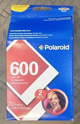 Vintage Polaroid 600 Instant Film 20 Photos Set Of 2 New SEALED Expired 02/09 - Image 1 of 4