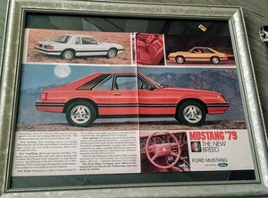 Ford 1979 Mustang, Two Page Vintage Print Ad Life Magazine Classic Car Art - Picture 1 of 7