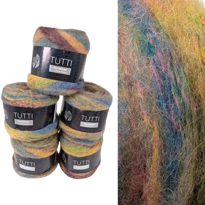 Lot Of 5 Lana Grossa Yarn TUTTI Kid Mohair Baby Alpaca 100g 005 Blueberry Basket - Image 1 of 4