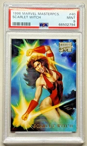 1996 Marvel Masterpieces #40 Scarlet Witch PSA 9 MINT - Picture 1 of 2