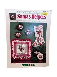 Dimensions Santa’s Helpers Book 3 Cross Stitch Linda Gollum Ornaments Stockings - Picture 1 of 4