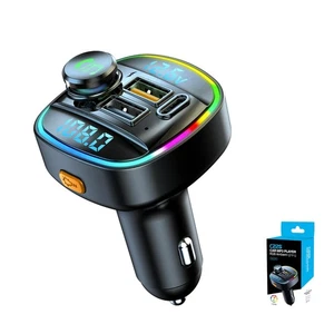 USB C Bluetooth Adapter for Car, Aux Wireless FM Radio Transmitter Fast Charg... - Picture 1 of 7