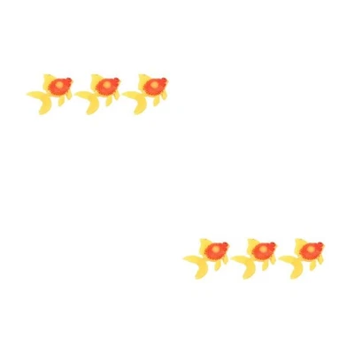  3 Stück Plastik künstlicher Fisch Lebendiger Goldfisch Aquarium Ornament - Bild 1 von 4