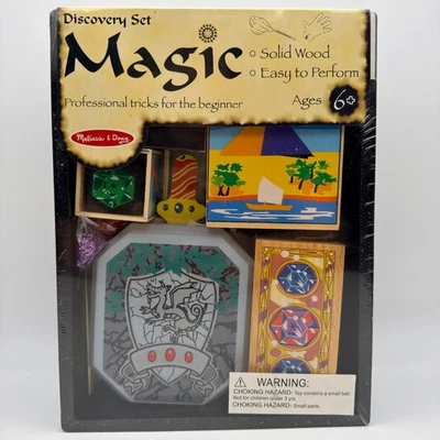 Melissa & Doug Magic Discovery Set Professional Tricks Solid Wood #1280 Magician - Image 1 of 4