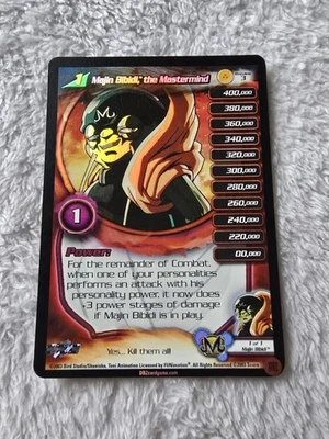 DBZ Dragon Ball Z FOIL Majin Bibidi, The Mastermind Preview 3 CCG Limited HP - Image 1 of 4