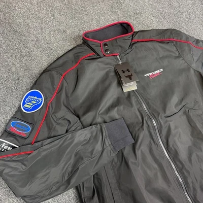 Jaqueta UA Project Rock Warmup Masculina Tamanho G Preta Coleção de Assento de Motorista Patches - Imagem 1 de 4