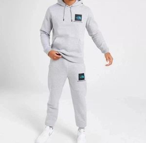 The North Face Herren Trainingsanzug / Grau, Herren Baumwollfleece Kapuze 2 tlg Tracksuit - Bild 1 von 6