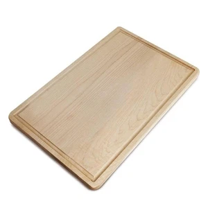 Tabla de cortar de arce madera ranura de jugo reversible madera dura americana duradera 18x12 - Imagen 1 de 8