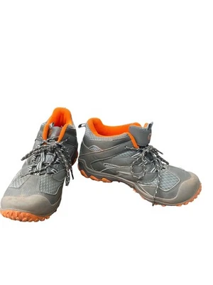 Merrell womans gray orange waterproof hiking hight top sneakers size 4M SKU 8836 - Изображение 1 из 4