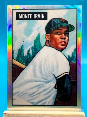 Monte Irvin 2017 Bowman cromo refractor inserto #3 New York Giants Foto 1 de 4