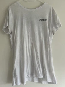 PINK Victoria Secret Graphic White T-shirt Size Medium - Picture 1 of 2