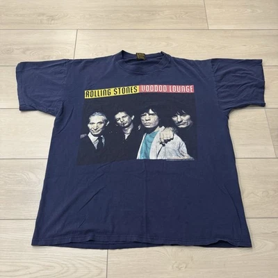 Camiseta Vintage Rolling Stones 1994 Voodoo Lounge Tour Brockum Marcada GG - Imagem 1 de 4