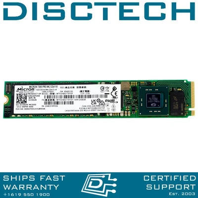 Micron MTFDHBG1T9TDF 7300 PRO 1.92TB M.2 22110 TLC PCIe Gen3 1x4 NVMe SSD - Image 1 of 2