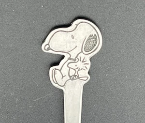Vintage Peanuts Snoopy Woodstock Damara Edelstahl Jugend Löffel Korea - Bild 1 von 5
