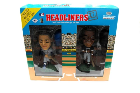 1998 Chipper Jones Frank Thomas MLB Headliners XL Braves White Sox Figurines Box Cover