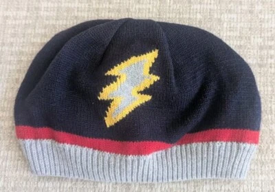 Hanna Andersson Niños MED Azul Gorro Invierno Sombrero Rayo Perno Forrado de Vellón Usado en Excelente Condición Foto 1 de 3