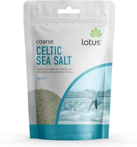 Lotus Coarse Celtic Sea Salt, 1 Kg - Picture 1 of 12