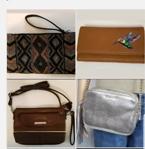 Women's Pocketbook Purse Handbag Leather NEW Crossbody Bag Tote Accessories Lot - Picture 1 of 22
