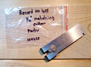 Vintage Record No 405 Plane 1/4" Matching Iron Old Woodworking Hand Tools Cutter - Picture 1 of 3