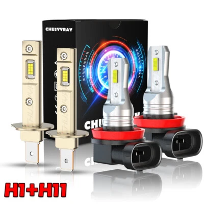 For Ford Fiesta 2014-2017 1.0L 1.6L 6000K Cool White LED Headlight High Low Bulb - Image 1 of 4