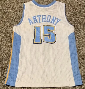 Denver Nuggets #15 Carmelo Anthony NBA Jersey Sewn Nike Team Line Youth size M  - Picture 1 of 3