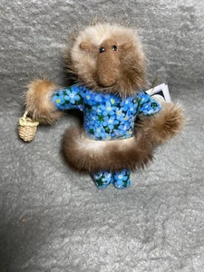 BAMBOLA DI STOFFA VINTAGE 4 1/2 POLLICI C. A. MUTH ALASKA PELLICCIA VESTITO RIFINITO - Foto 1 di 4