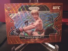 2022 Panini Prizm UFC Paddy Pimblett base RUBY WAVE Prizm Rookie card RC # 88