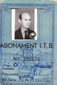 Romania, 1970's, Bucharest Tramway Trolley Bus - Vintage Transport Pass, ITB - Picture 1 of 2