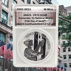 2001-2011 W September 11 10th Anniversary National Medal ANACS PR70 DCAM FDOI ๐ฆ
- Picture 1 of 2