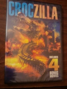 CROCZILLA ~2020 NEW SEALED DVD~W/ 4 BONUS MOVIES~PIRANHA~KILLER SHREWS~ATTACK OF - Picture 1 of 2