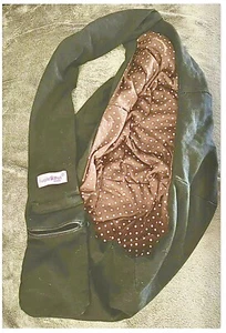 purple pet iprimio dog or cat sling Black Or Brown Pink Polka Dot Reversible - Picture 1 of 5