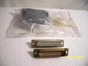 1 x Stecker-/Kupplungsgehäuse - f. DB25 pol. - mit männl.+weibl. Einsatz-neu ! - - Bild 1 von 2