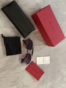 Valentino Garavani Sunglasses Aviator Gold/ Gradient VA2039 Made In Italy - Picture 1 of 6